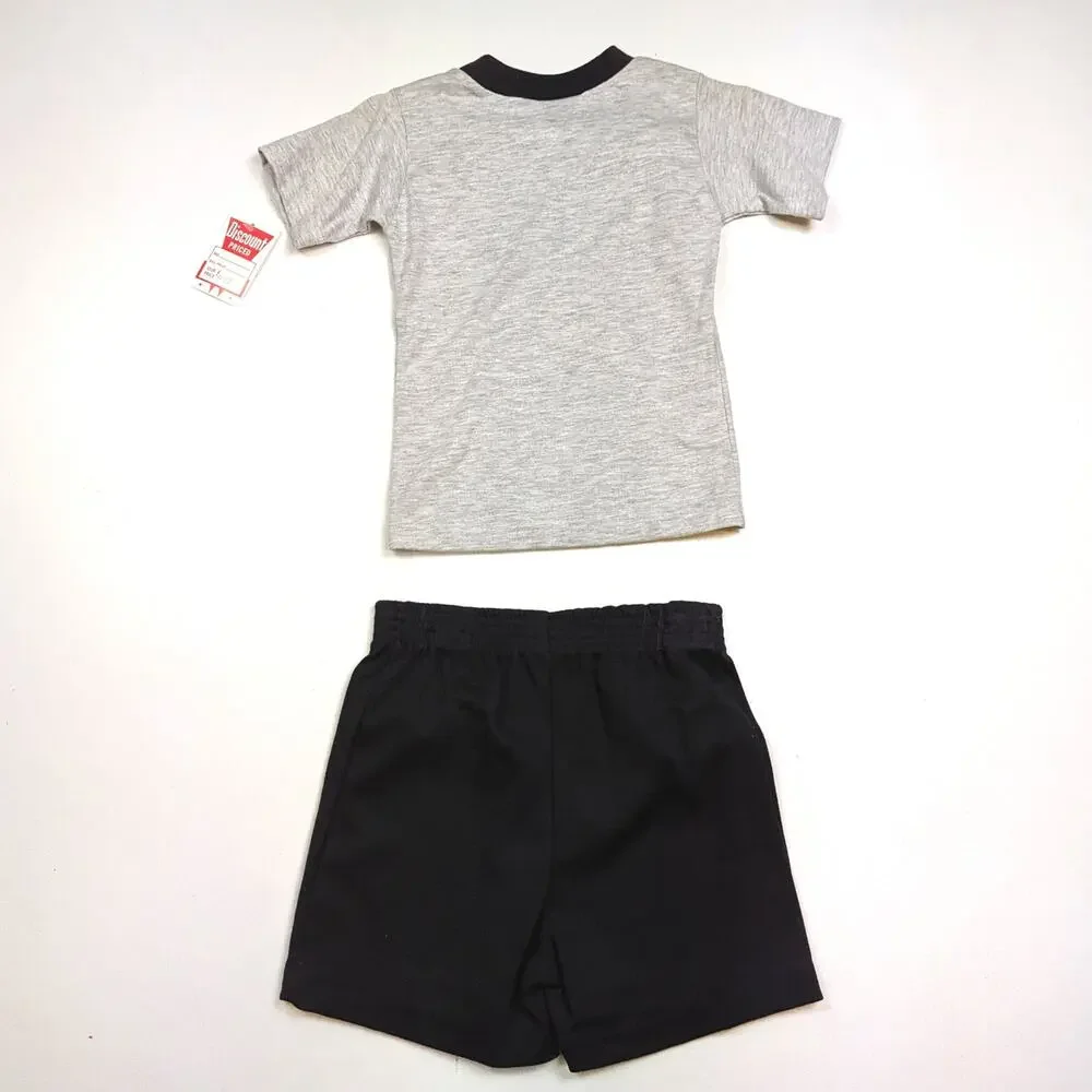 Vintage Great Gear Outfit Boys Sz 4 Gray Baseball Casual Basic 90s Sports